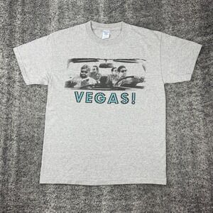 The Hangover‎ Vegas Graphic T Shirt Men's Medium Gray M&O Knits Heavy Weight